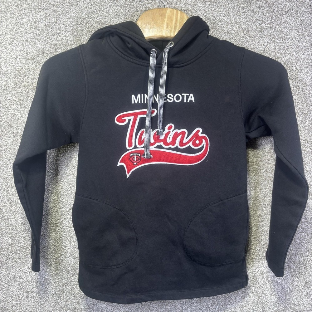 Minnesota‎ Twins Hoodie Mens Large Black MLB Baseball Soft As A Grape Pullover